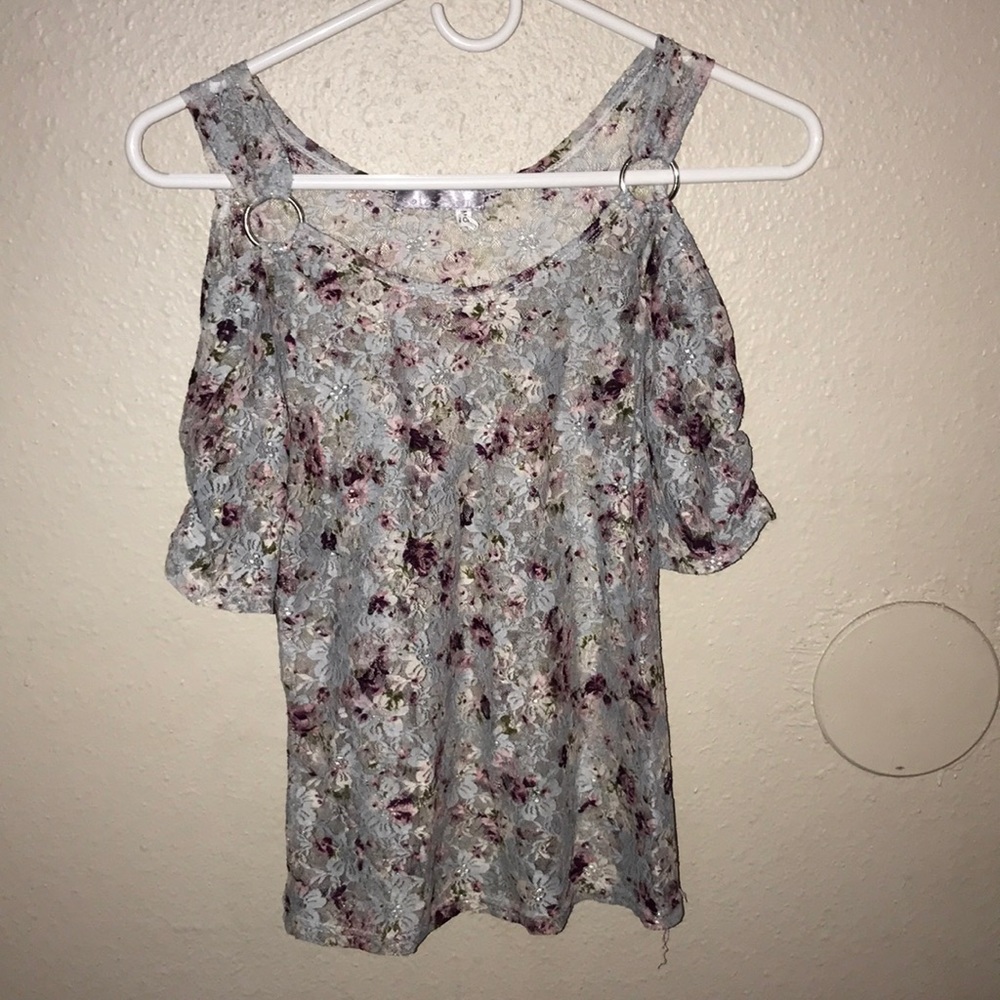 Vintage off the shoulder shirt